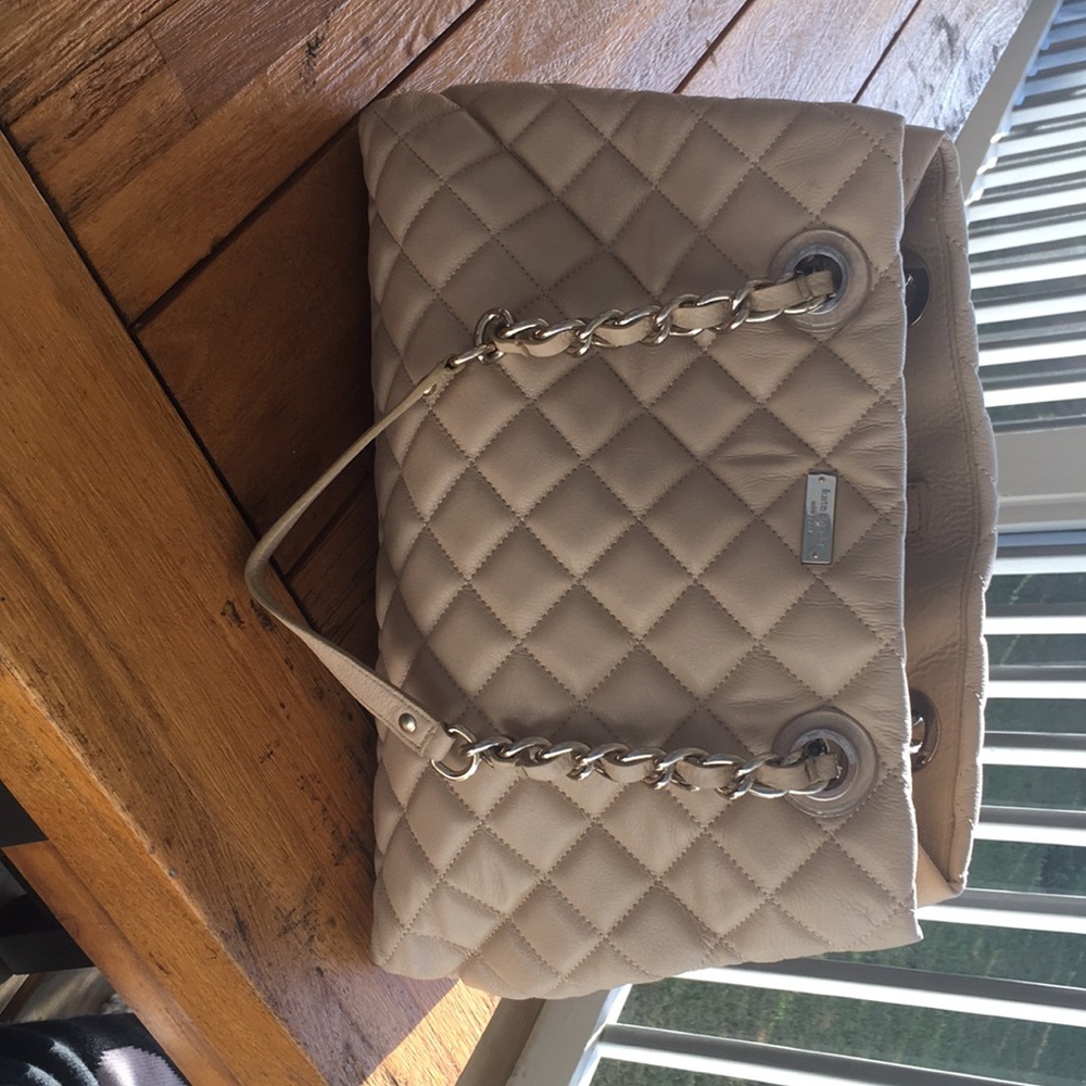 Kate spade quilted cream purse